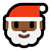 🎅🏾 Santa Claus: medium-dark skin tone display on Windows